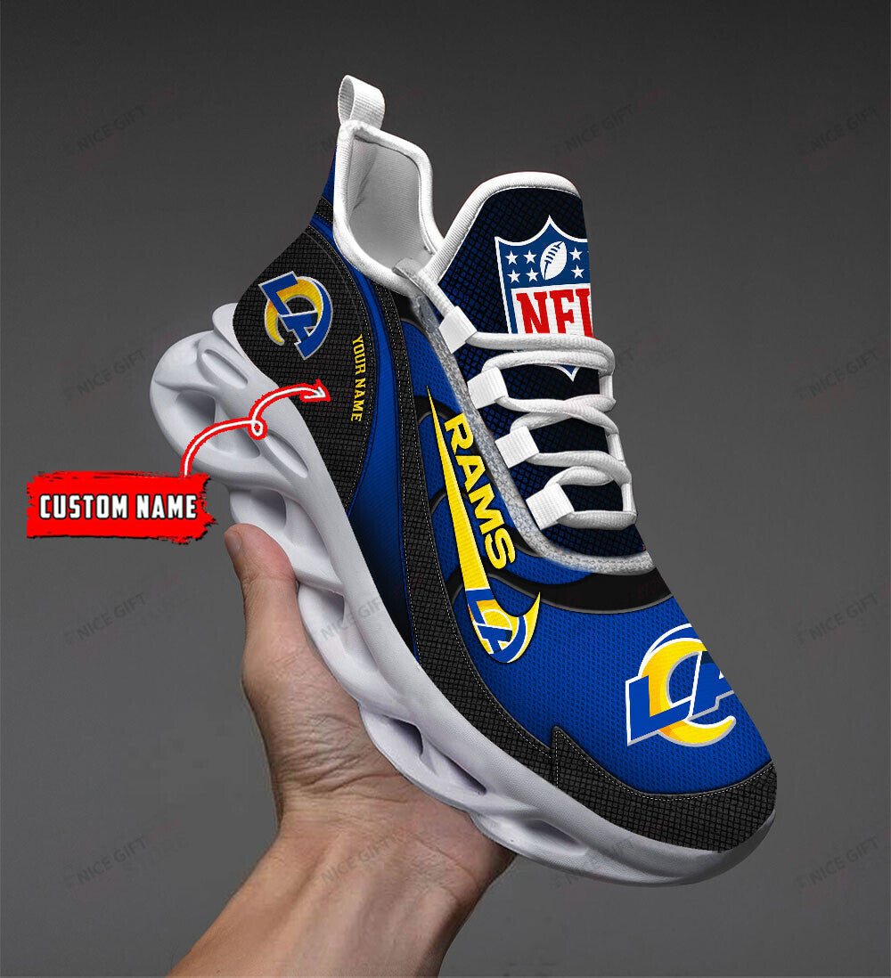 Ideafootwear Los Angeles Rams Max Soul Shoes Sneakers For Men And Women