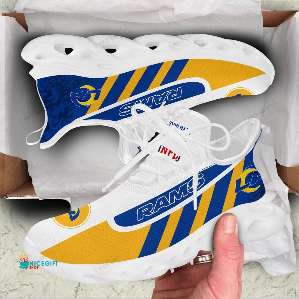 Ideafootwear Los Angeles Rams Max Soul Shoes Sneakers For Men And Women