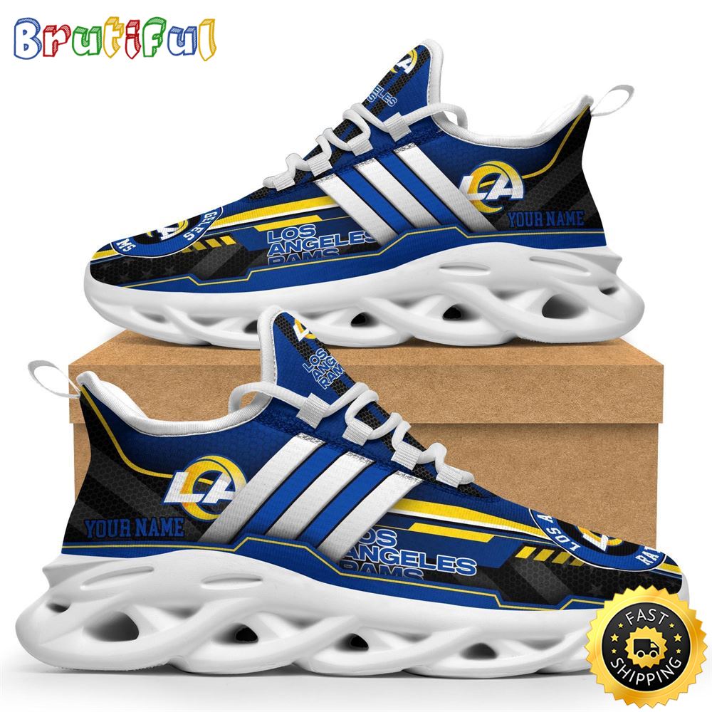 Ideafootwear Los Angeles Rams Max Soul Shoes Sneakers For Men And Women