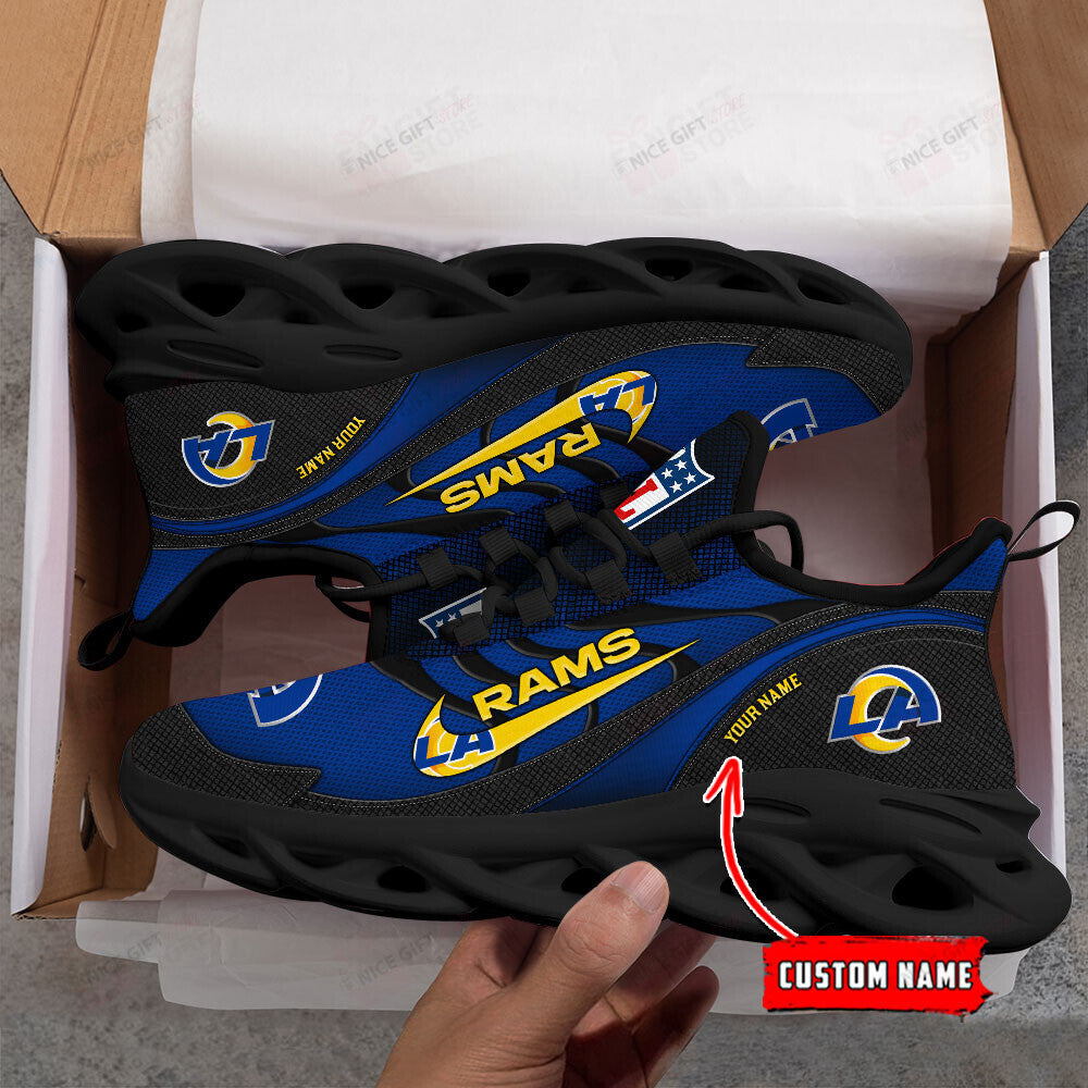 Ideafootwear Los Angeles Rams Max Soul Shoes Sneakers For Men And Women