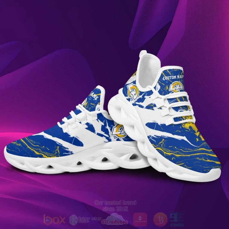 Ideafootwear Los Angeles Rams Max Soul Shoes Sneakers For Men And Women