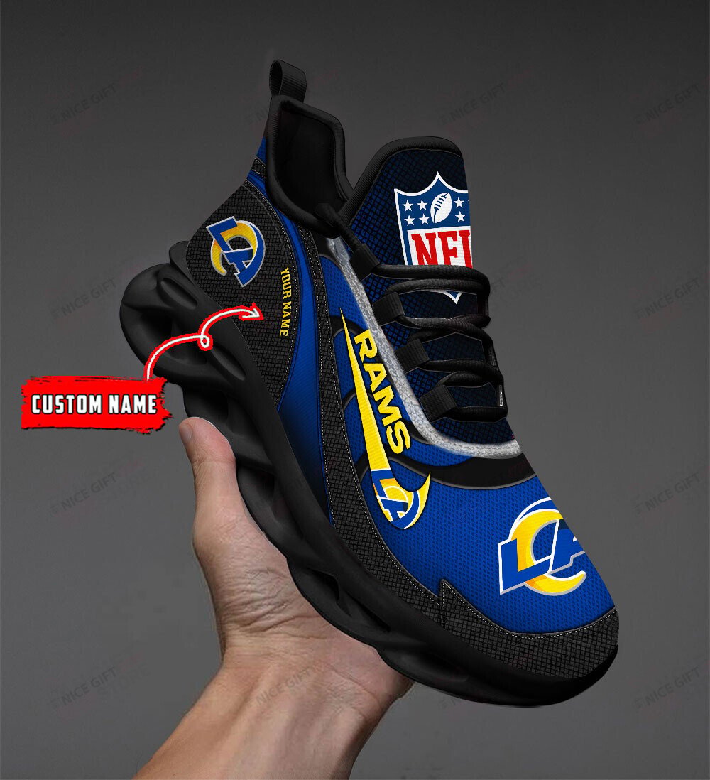 Ideafootwear Los Angeles Rams Max Soul Shoes Sneakers For Men And Women