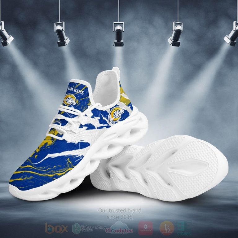 Ideafootwear Los Angeles Rams Max Soul Shoes Sneakers For Men And Women