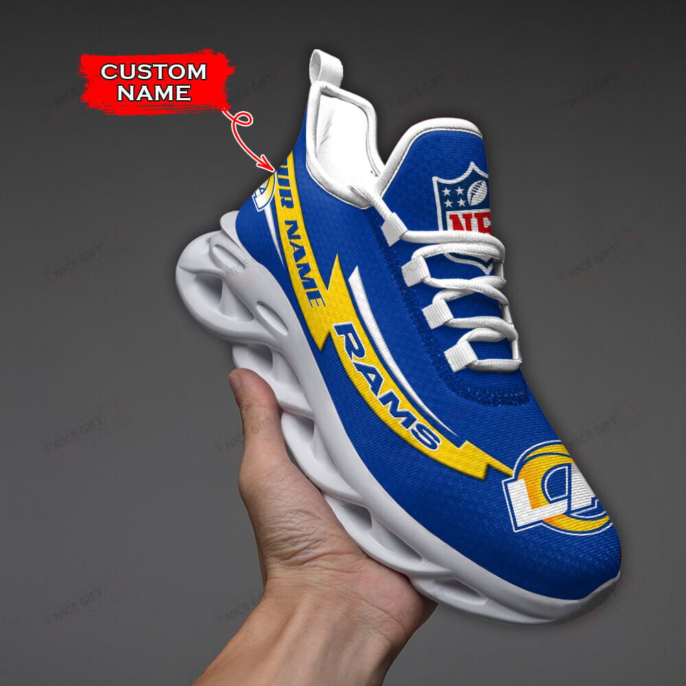 Ideafootwear Los Angeles Rams Max Soul Shoes Sneakers For Men And Women