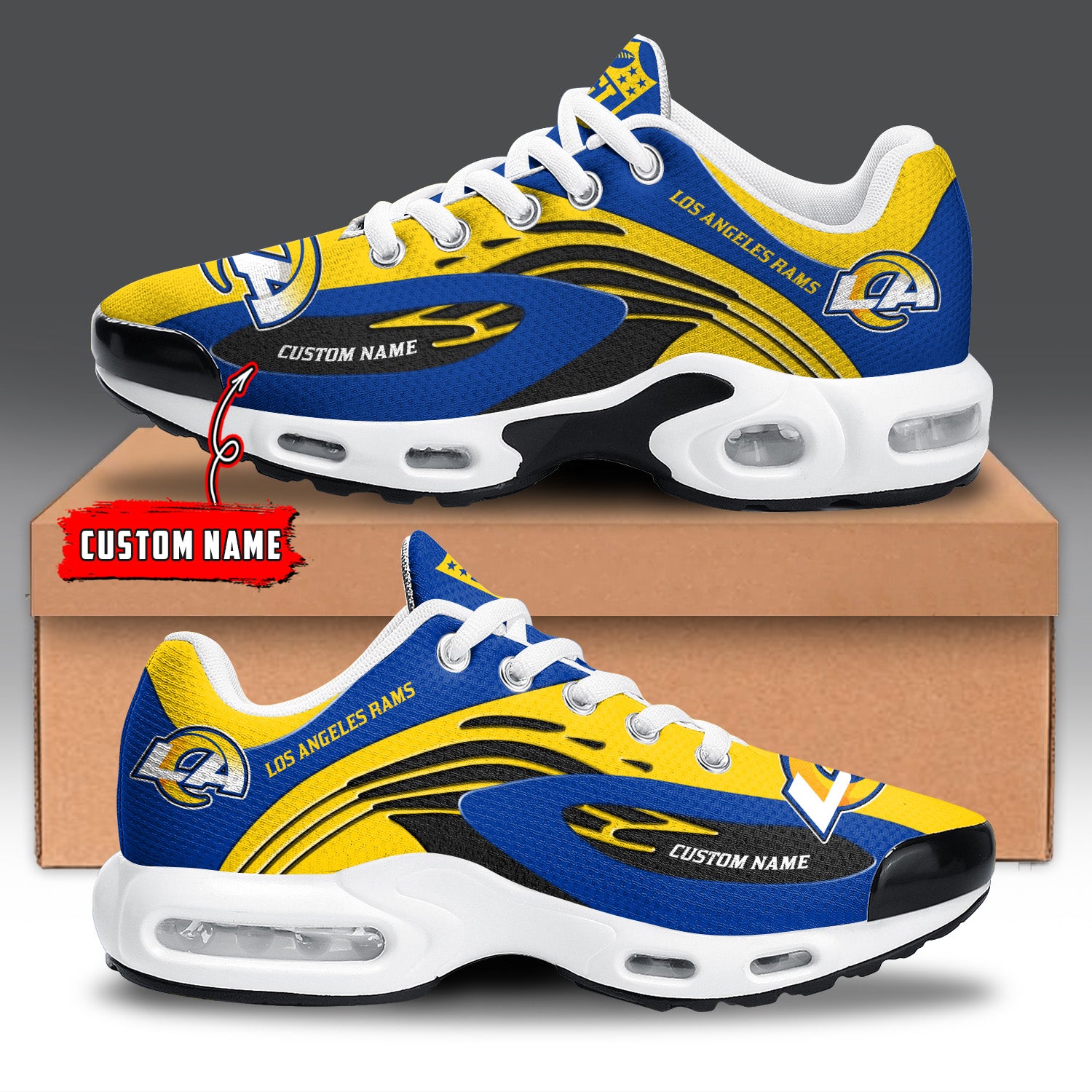 Ideafootwear Los Angeles Rams TN Shoes Sneakers For Men And Women