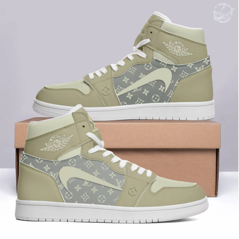 Ideafootwear Louis Vuitton AJ1 High Sneakers Shoes For Men And Women