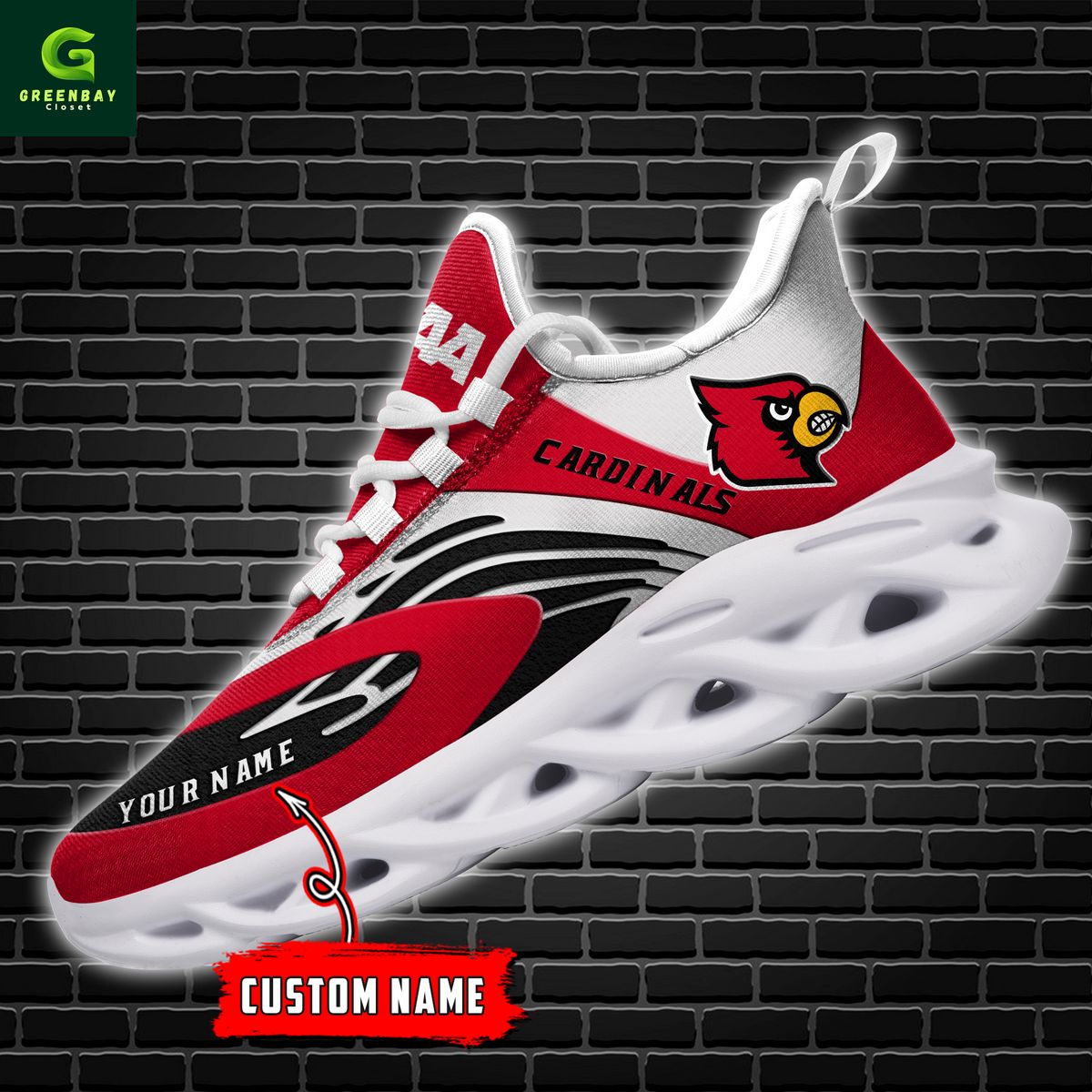 Ideafootwear Louisville Cardinals Max Soul Shoes Sneakers For Men And Women