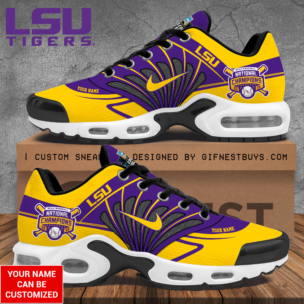 Ideafootwear LSU Tigers TN Shoes Sneakers For Men And Women