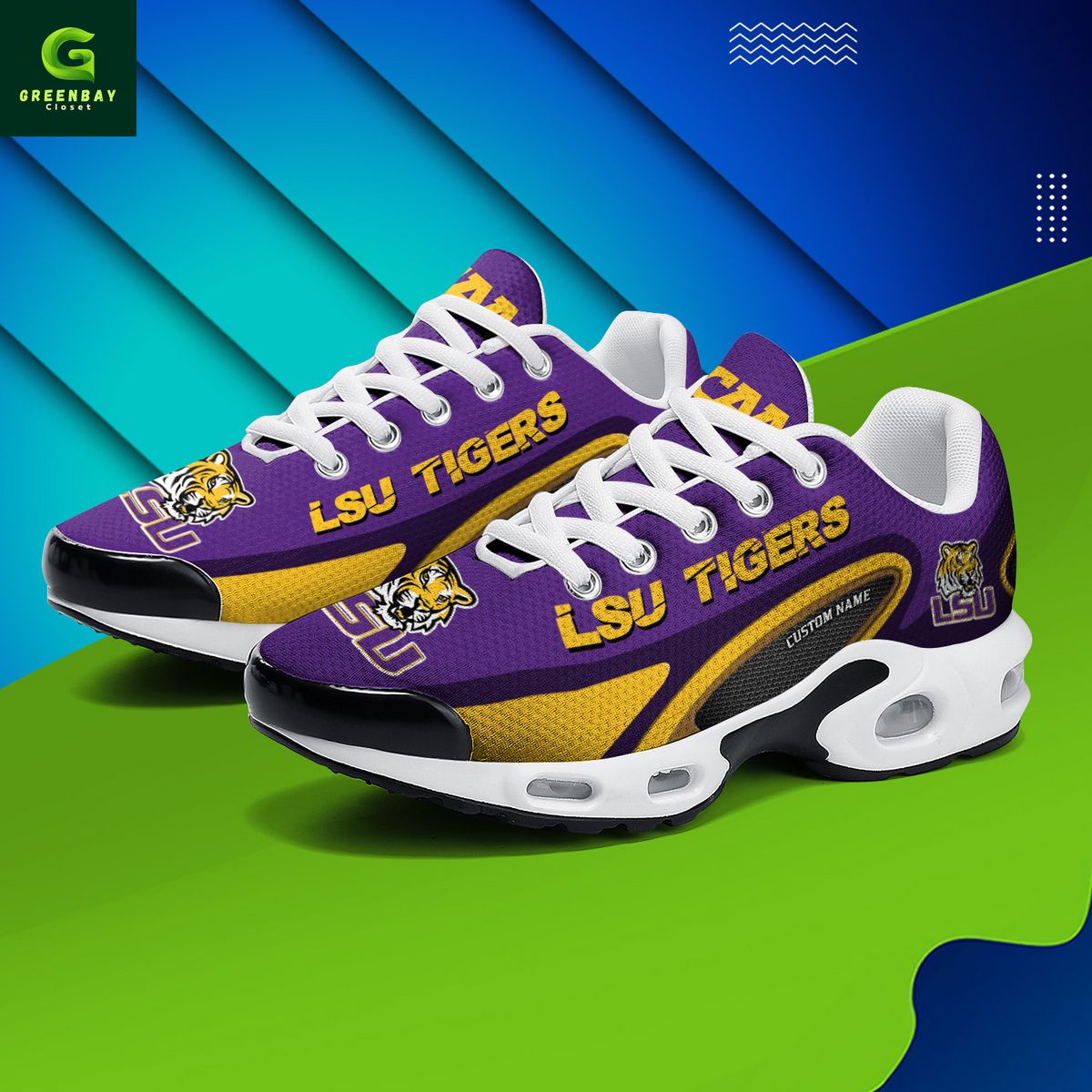 Ideafootwear LSU Tigers TN Shoes Sneakers For Men And Women