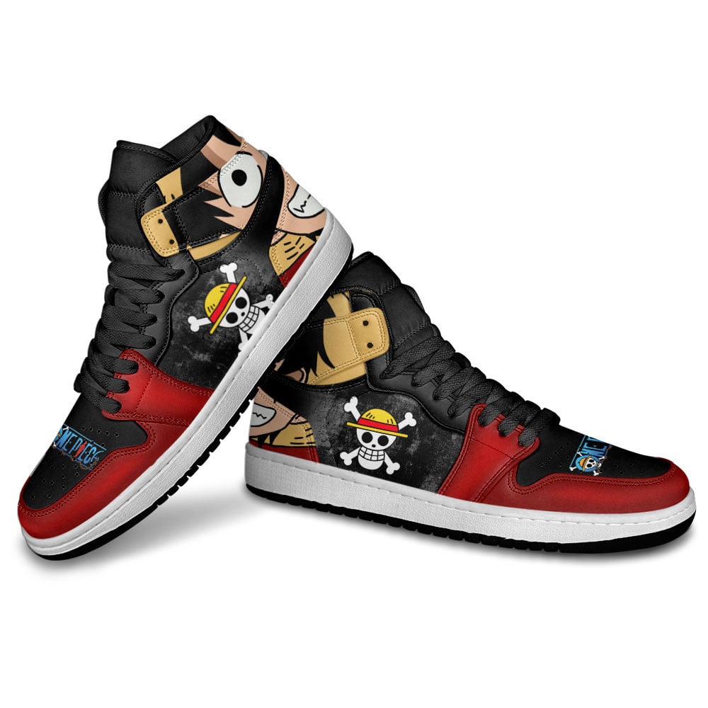Ideafootwear Luffy AJ1 High Sneakers Shoes For Men And Women