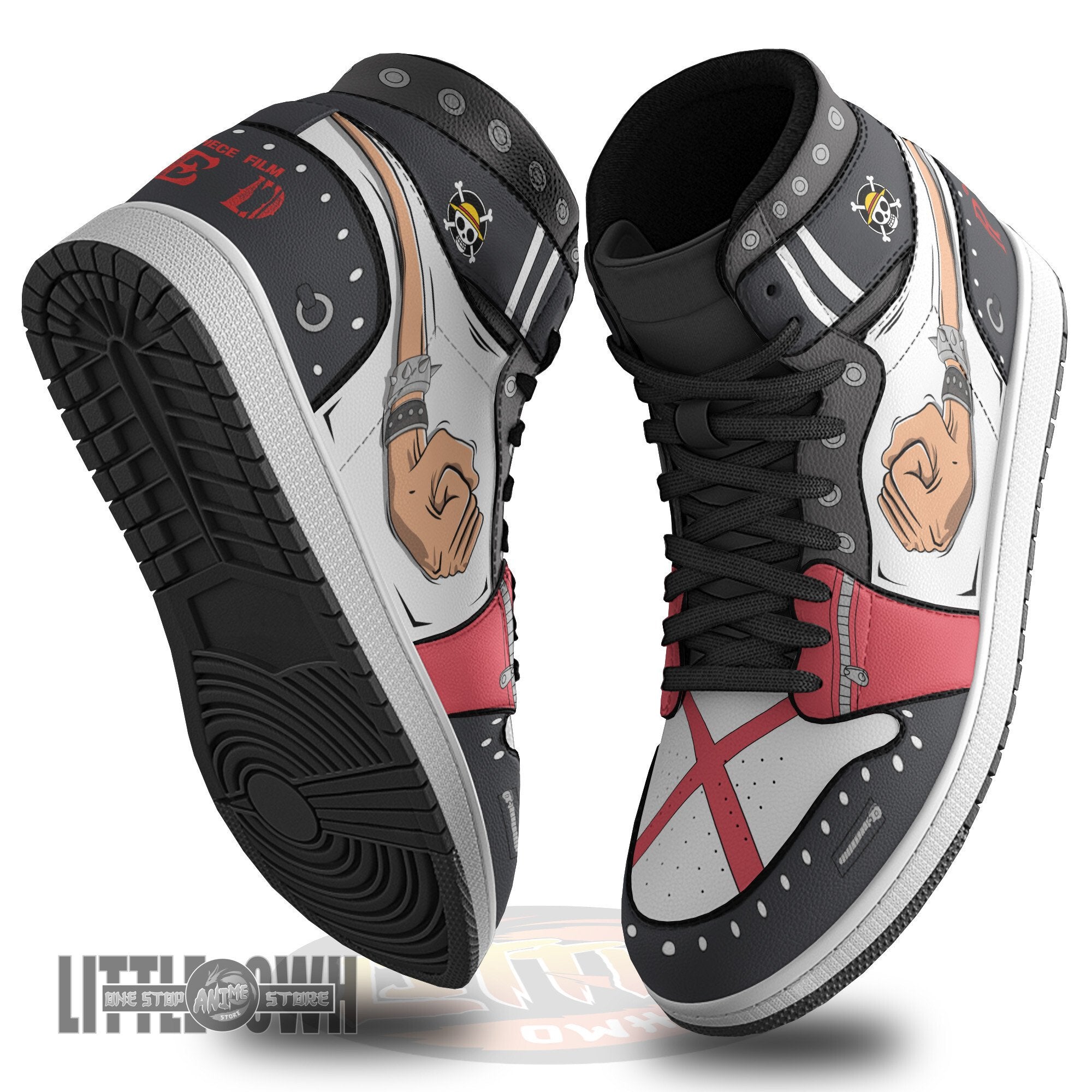Ideafootwear Luffy AJ1 High Sneakers Shoes For Men And Women