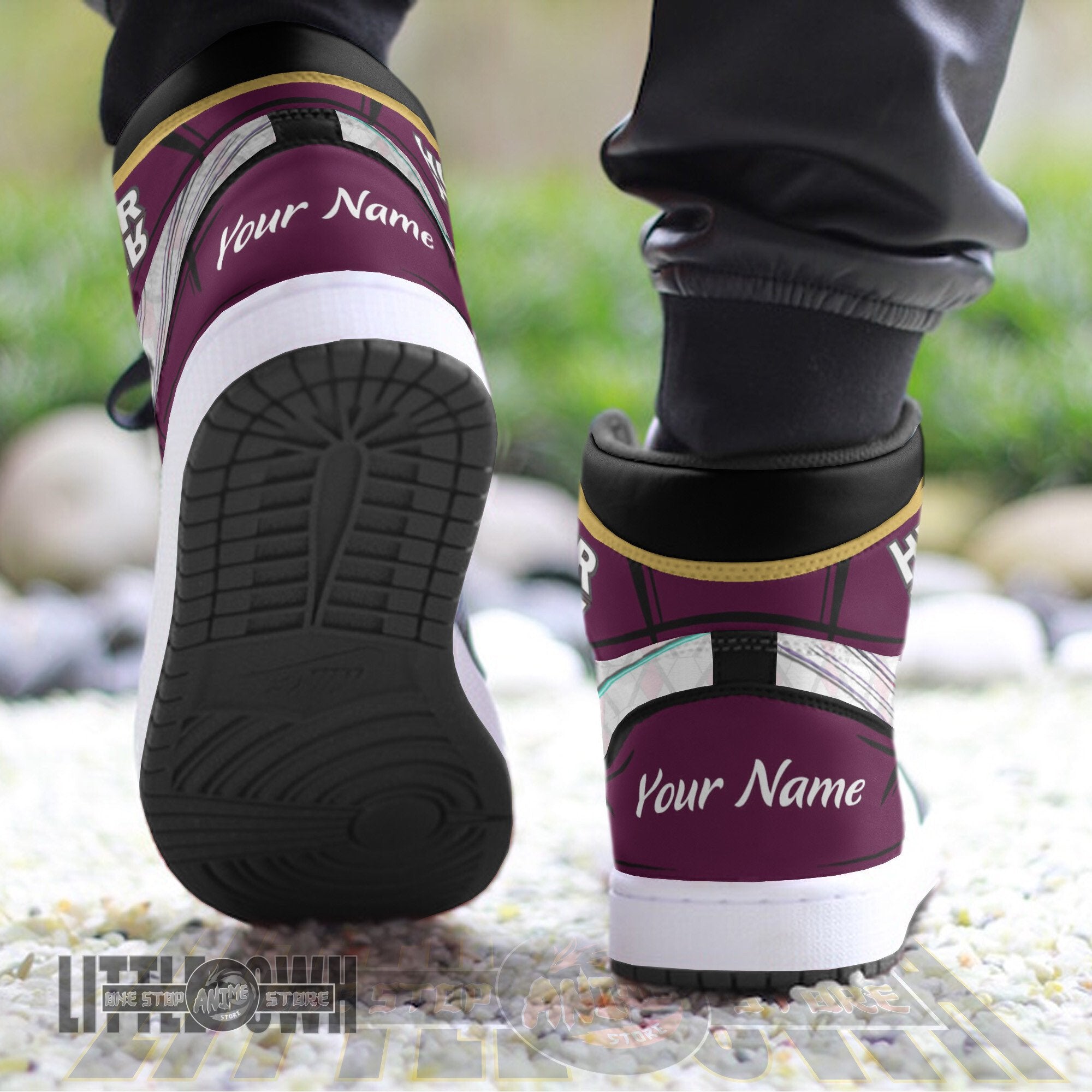 Ideafootwear Machi Komacine AJ1 High Sneakers Shoes For Men And Women