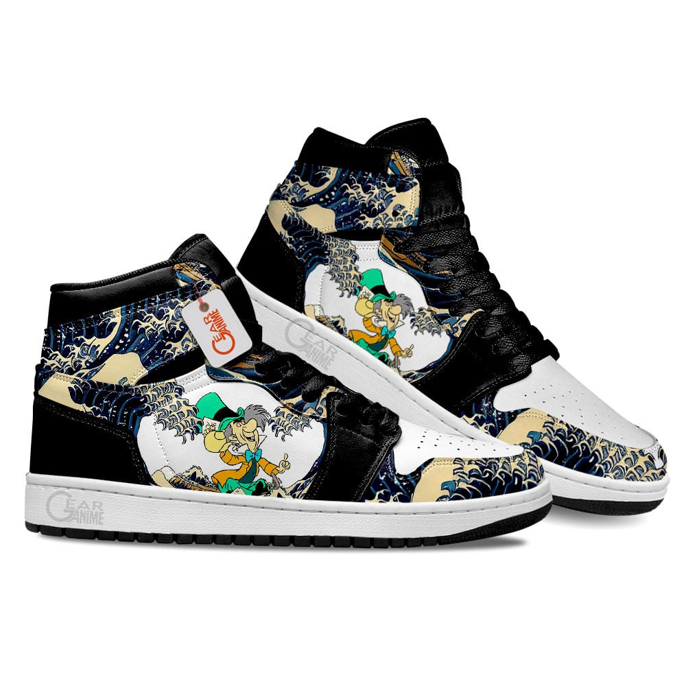 Ideafootwear Mad Hatter AJ1 High Sneakers Shoes For Men And Women