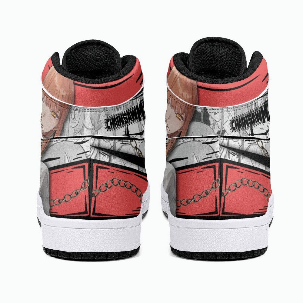 Ideafootwear Makima Chainsaw Man AJ1 High Sneakers Shoes For Men And Women