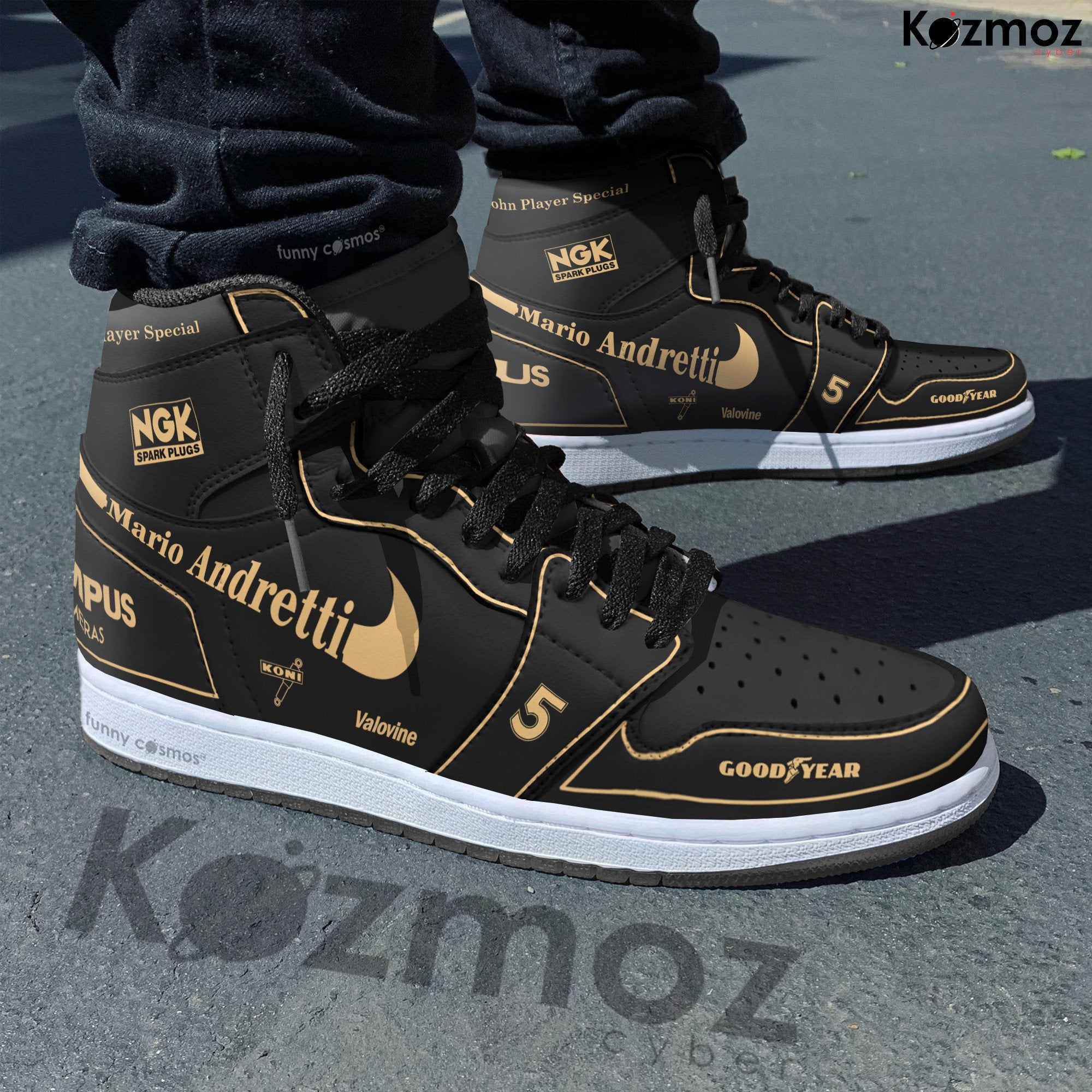 Ideafootwear Mario Andretti AJ1 High Sneakers Shoes For Men And Women
