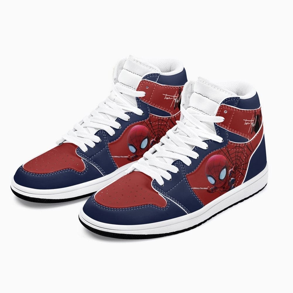 Ideafootwear Marvel Spiderman AJ1 High Sneakers Shoes For Men And Women