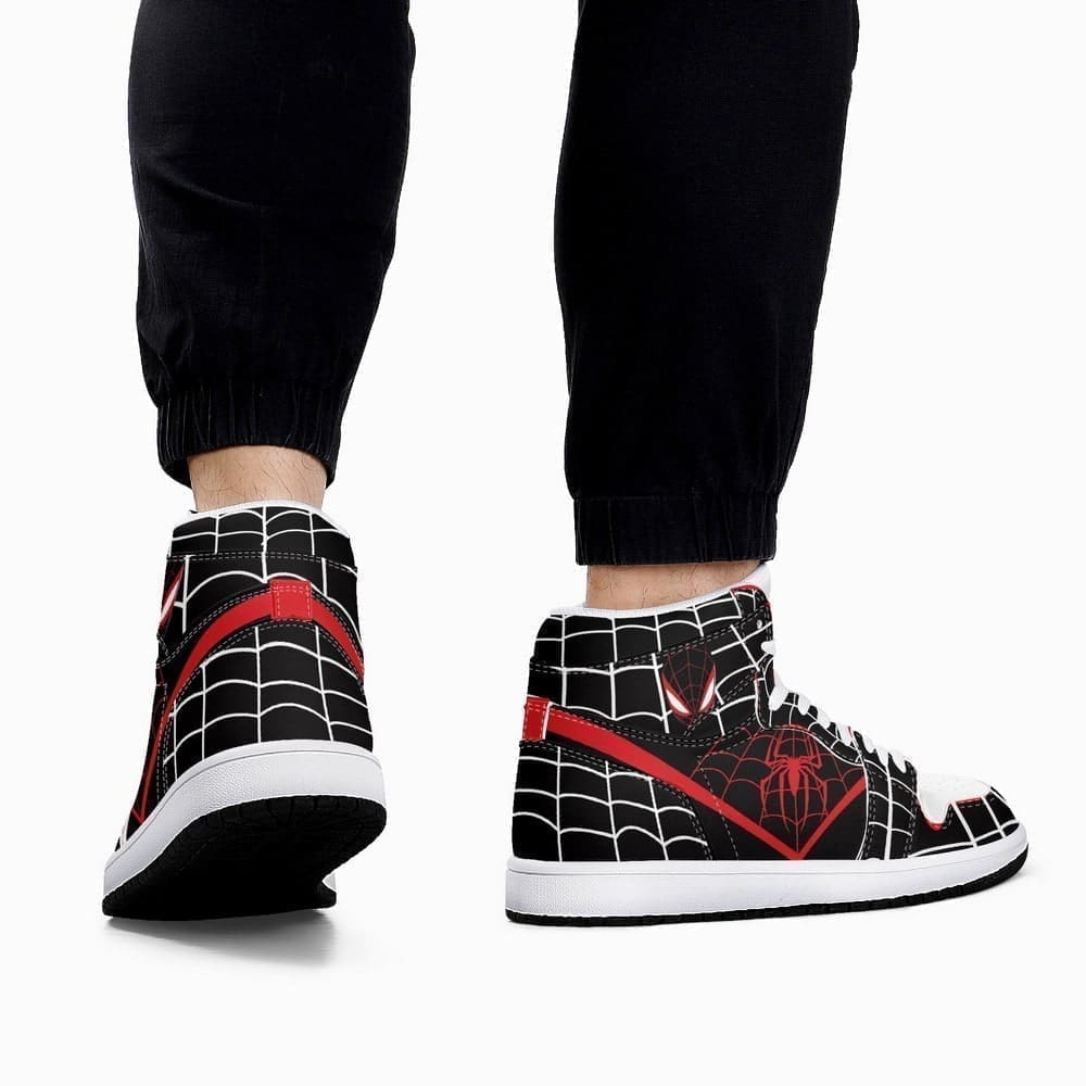Ideafootwear Marvel Spiderman AJ1 High Sneakers Shoes For Men And Women