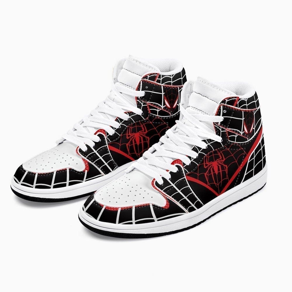 Ideafootwear Marvel Spiderman AJ1 High Sneakers Shoes For Men And Women
