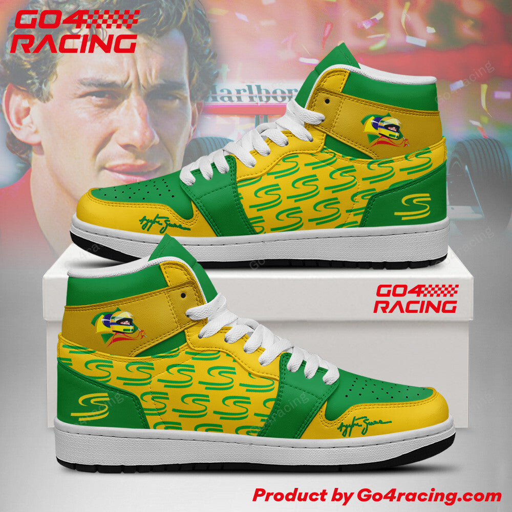 Ideafootwear Mecedes AMG F1 AJ1 High Sneakers Shoes For Men And Women
