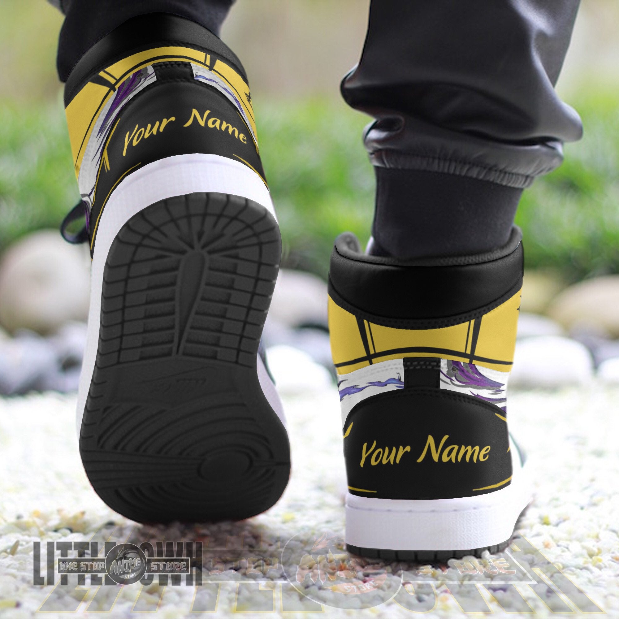 Ideafootwear Meliodas AJ1 High Sneakers Shoes For Men And Women