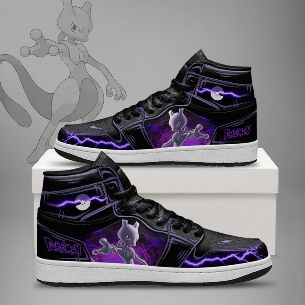Ideafootwear Mewtwo Version 2 AJ1 High Sneakers Shoes For Men And Women