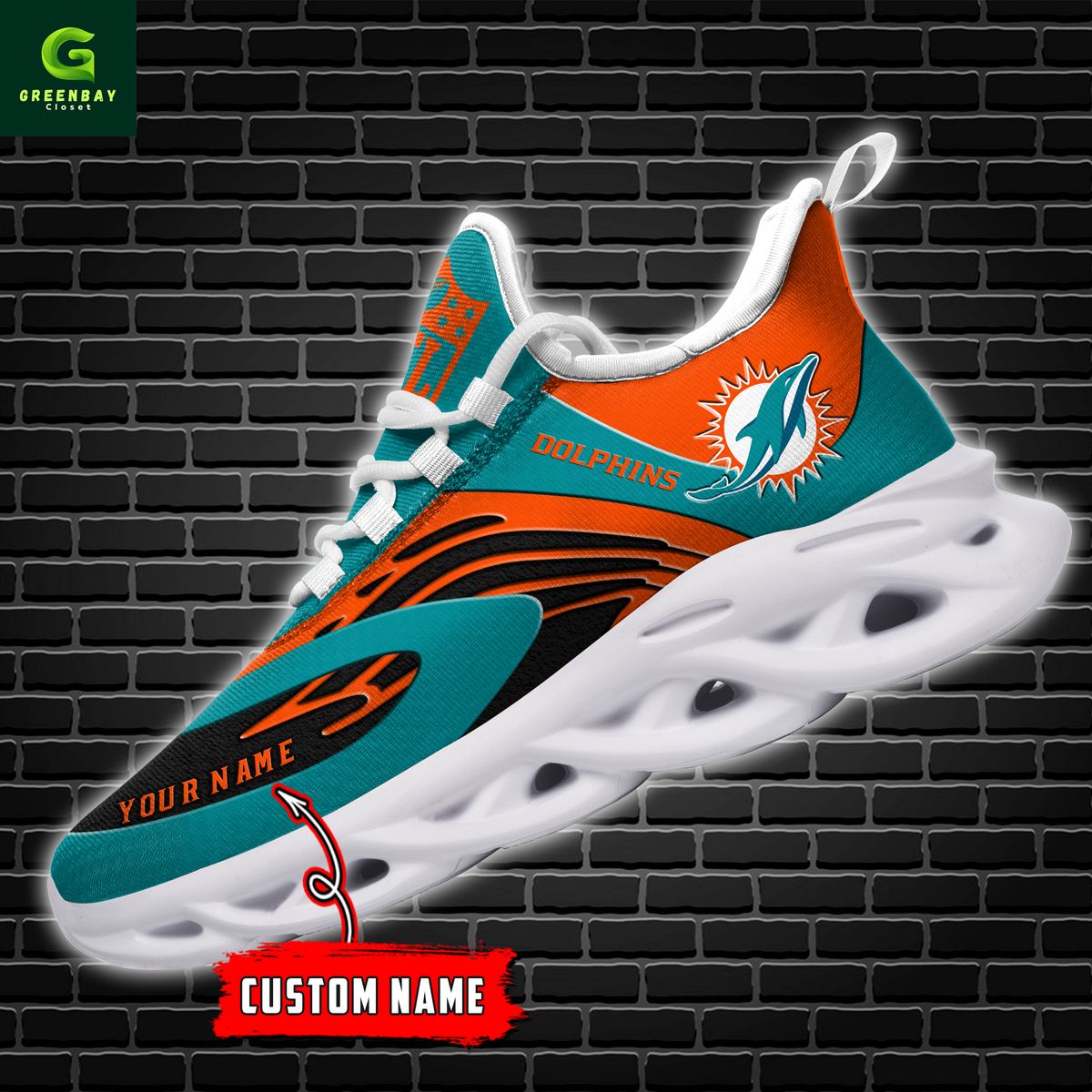 Ideafootwear Miami Dolphins Max Soul Shoes Sneakers For Men And Women