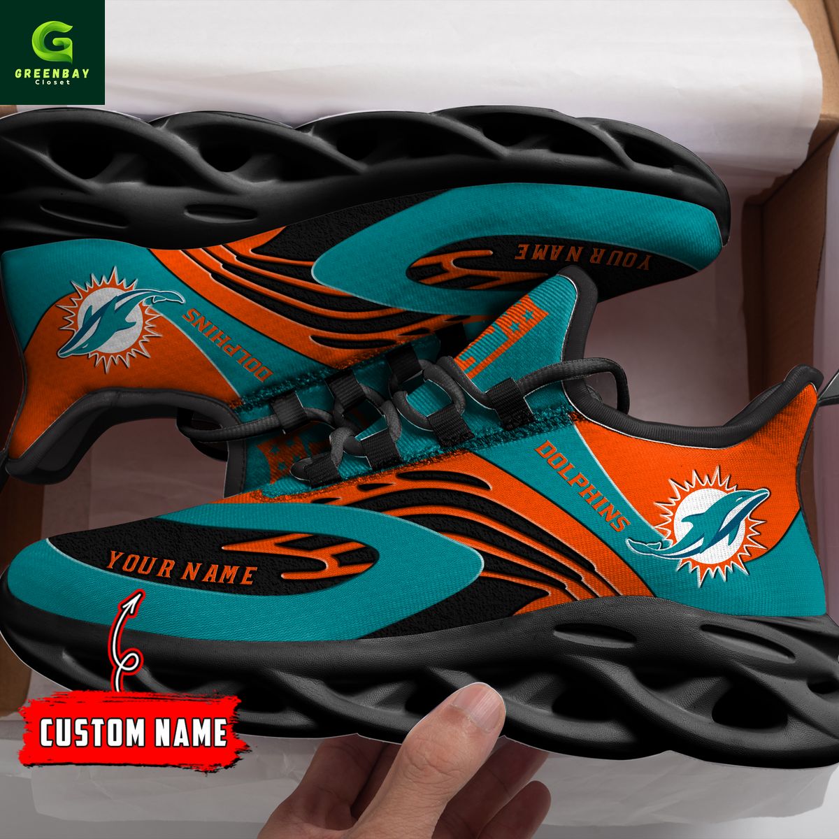 Ideafootwear Miami Dolphins Max Soul Shoes Sneakers For Men And Women