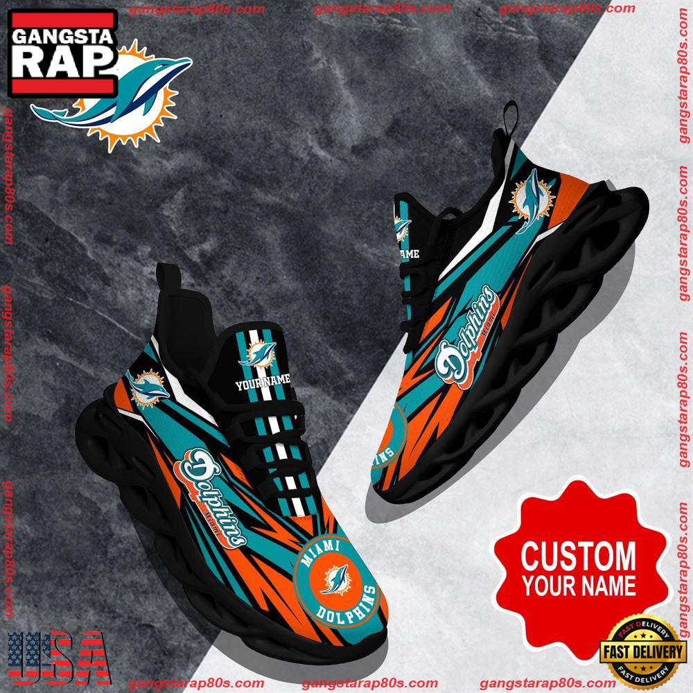 Ideafootwear Miami Dolphins Max Soul Shoes Sneakers For Men And Women