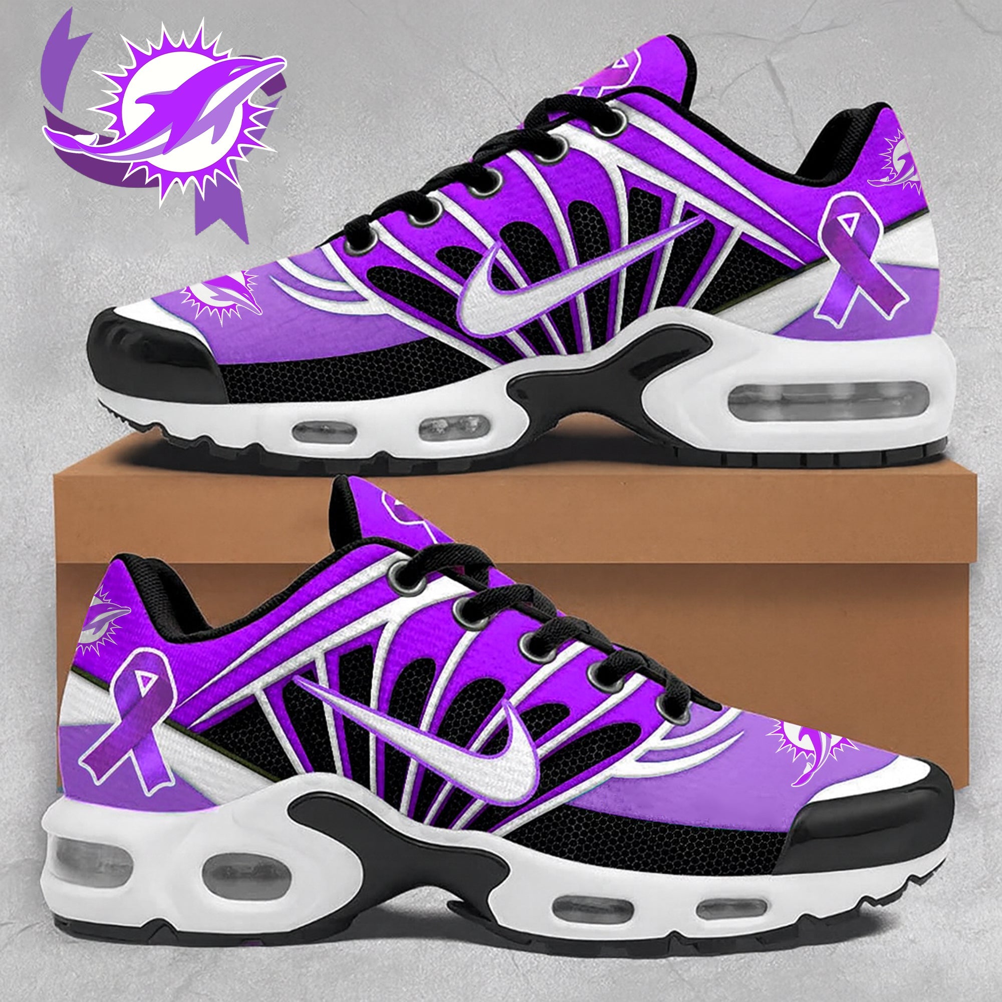 Ideafootwear Miami Dolphins TN Shoes Sneakers For Men And Women