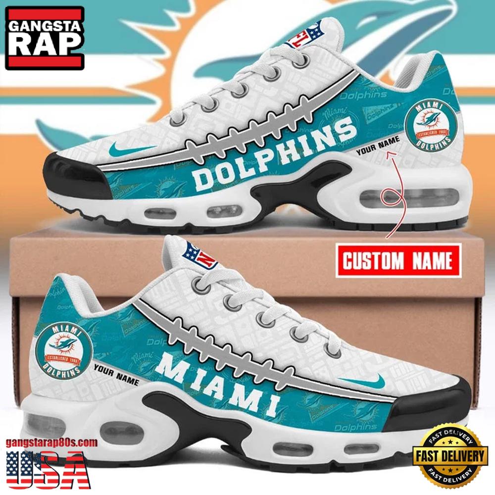 Ideafootwear Miami Dolphins TN Shoes Sneakers For Men And Women