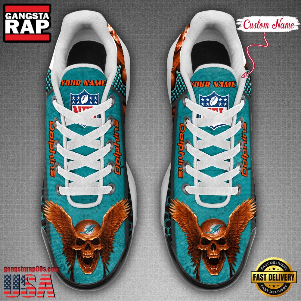 Ideafootwear Miami Dolphins TN Shoes Sneakers For Men And Women