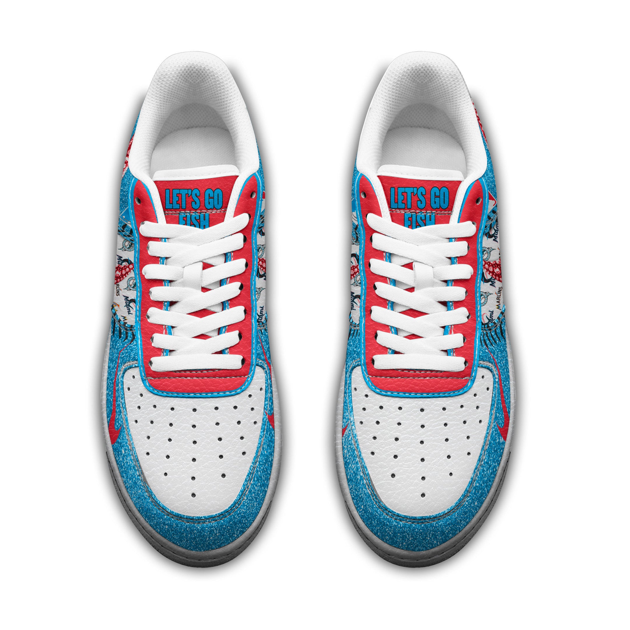 Ideafootwear Miami Marlins Air Low-Top Sneakers Shoes For Men And Women 4