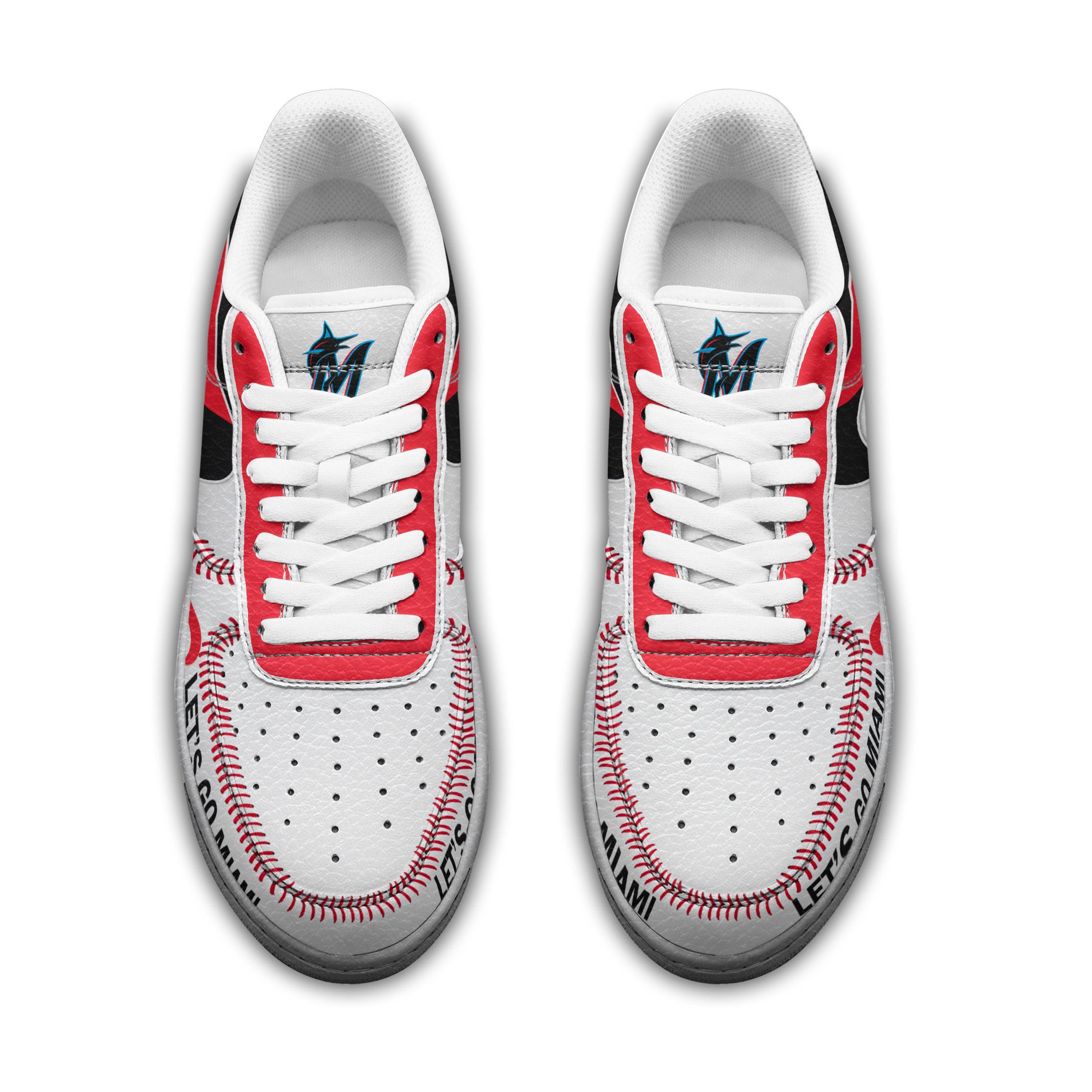 Ideafootwear Miami Marlins Air Low-Top Sneakers Shoes For Men And Women 2