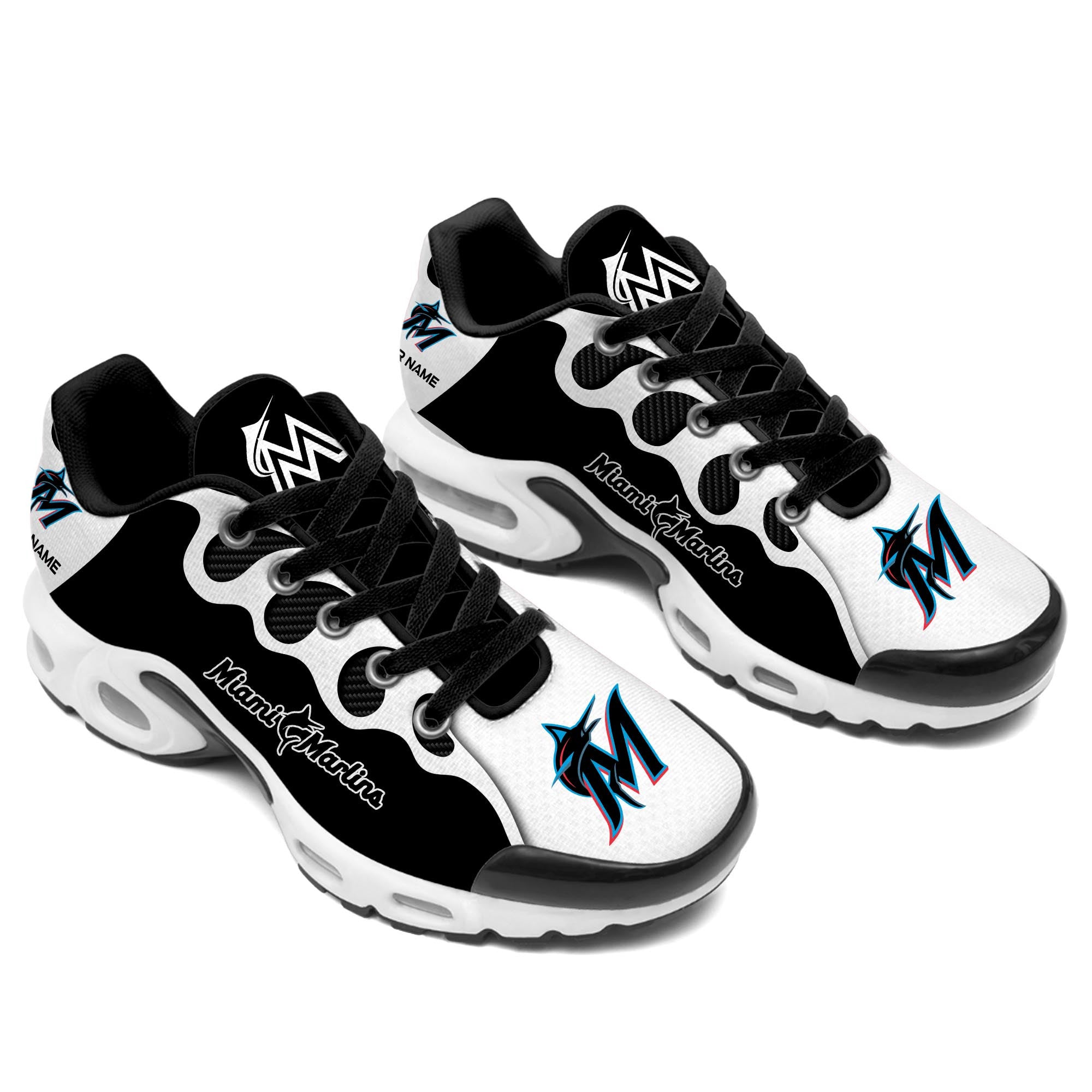 Ideafootwear Miami Marlins TN Shoes Sneakers For Men And Women