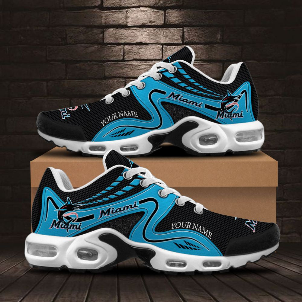 Ideafootwear Miami Marlins TN Shoes Sneakers For Men And Women
