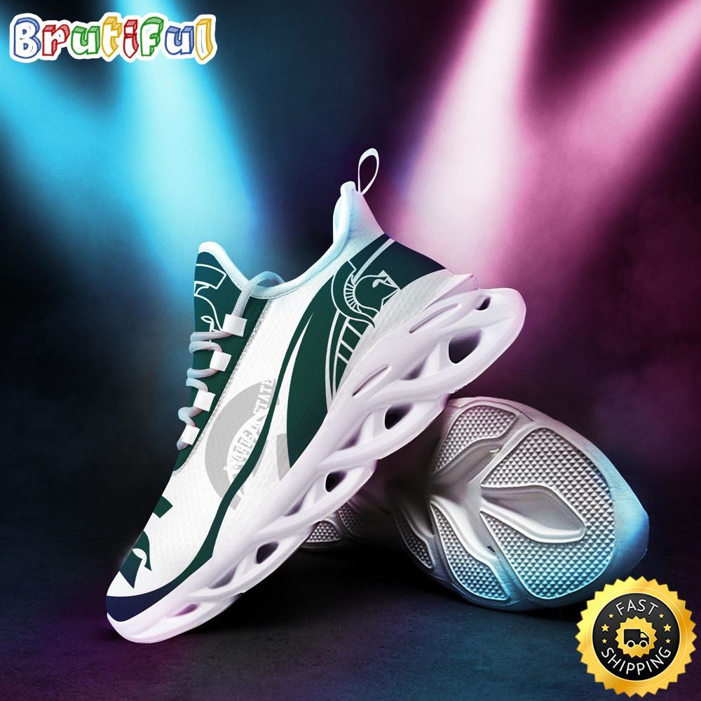 Ideafootwear Michigan State Spartans Max Soul Shoes Sneakers For Men And Women