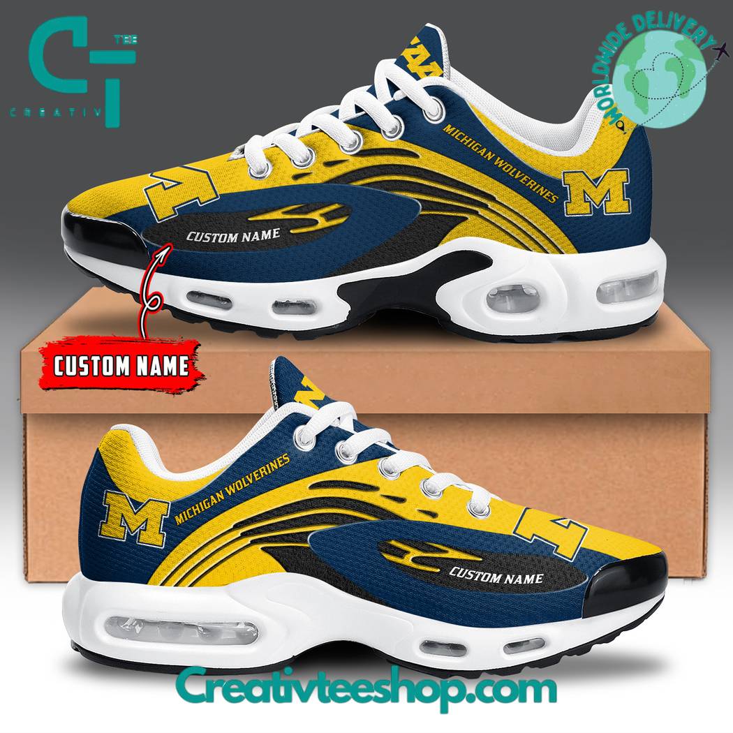 Ideafootwear Michigan Wolverines TN Shoes Sneakers For Men And Women