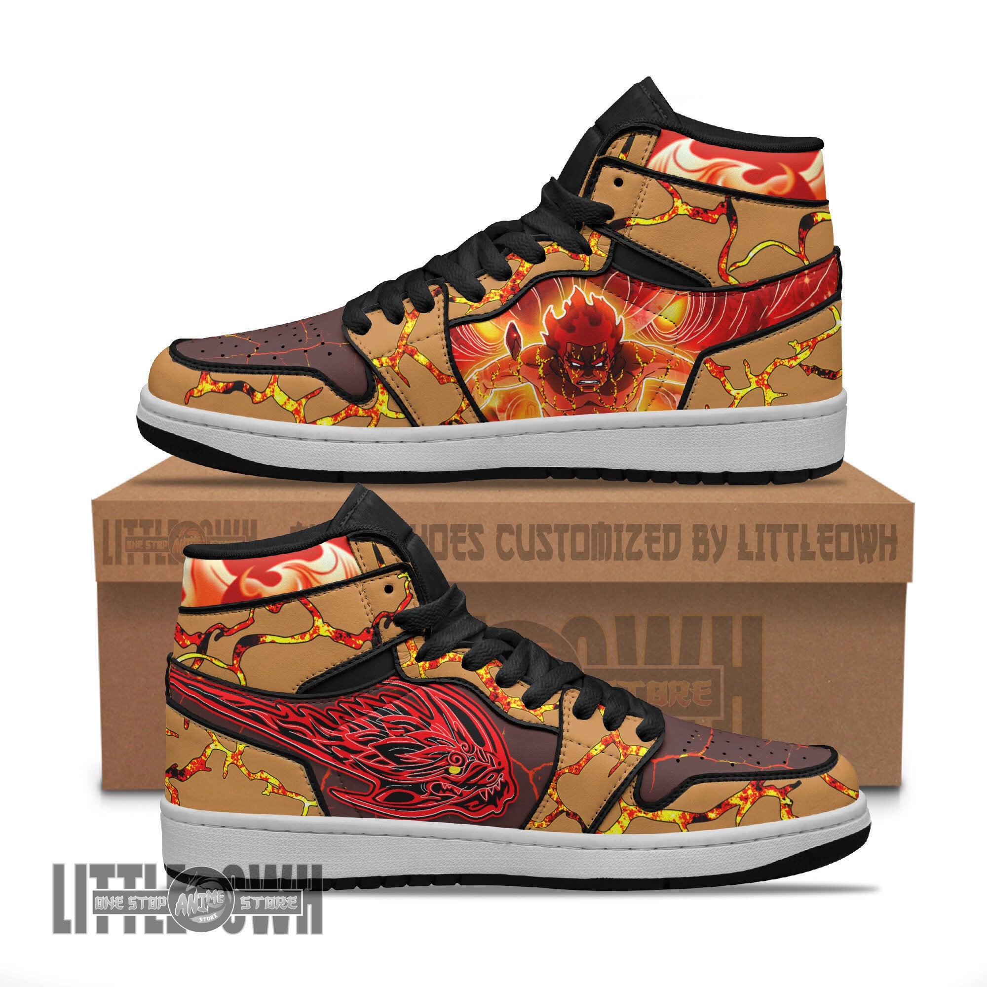 Ideafootwear Might Guy 8 Gates AJ1 High Sneakers Shoes For Men And Women