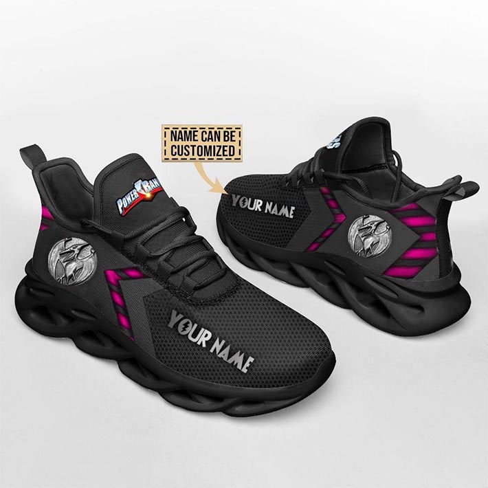 Ideafootwear Mighty Morphin Pink Max Soul Shoes Sneakers For Men And Women