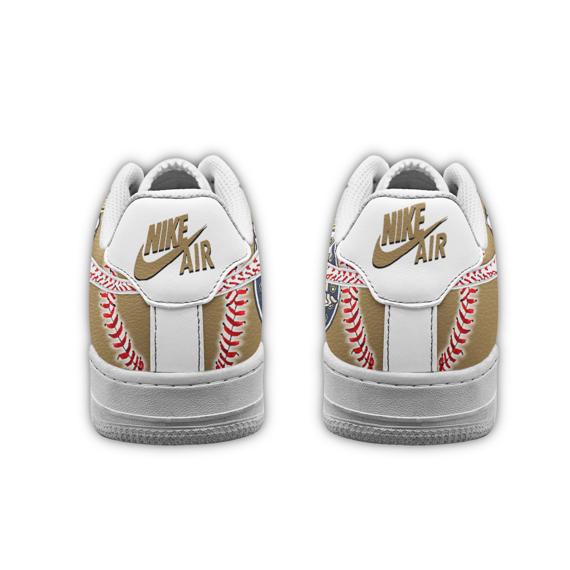 Ideafootwear Milwaukee Brewers Air Low-Top Sneakers Shoes For Men And Women 2