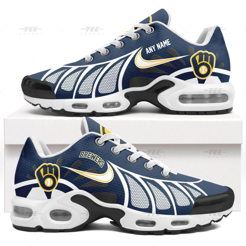 Ideafootwear Milwaukee Brewers TN Shoes Sneakers For Men And Women