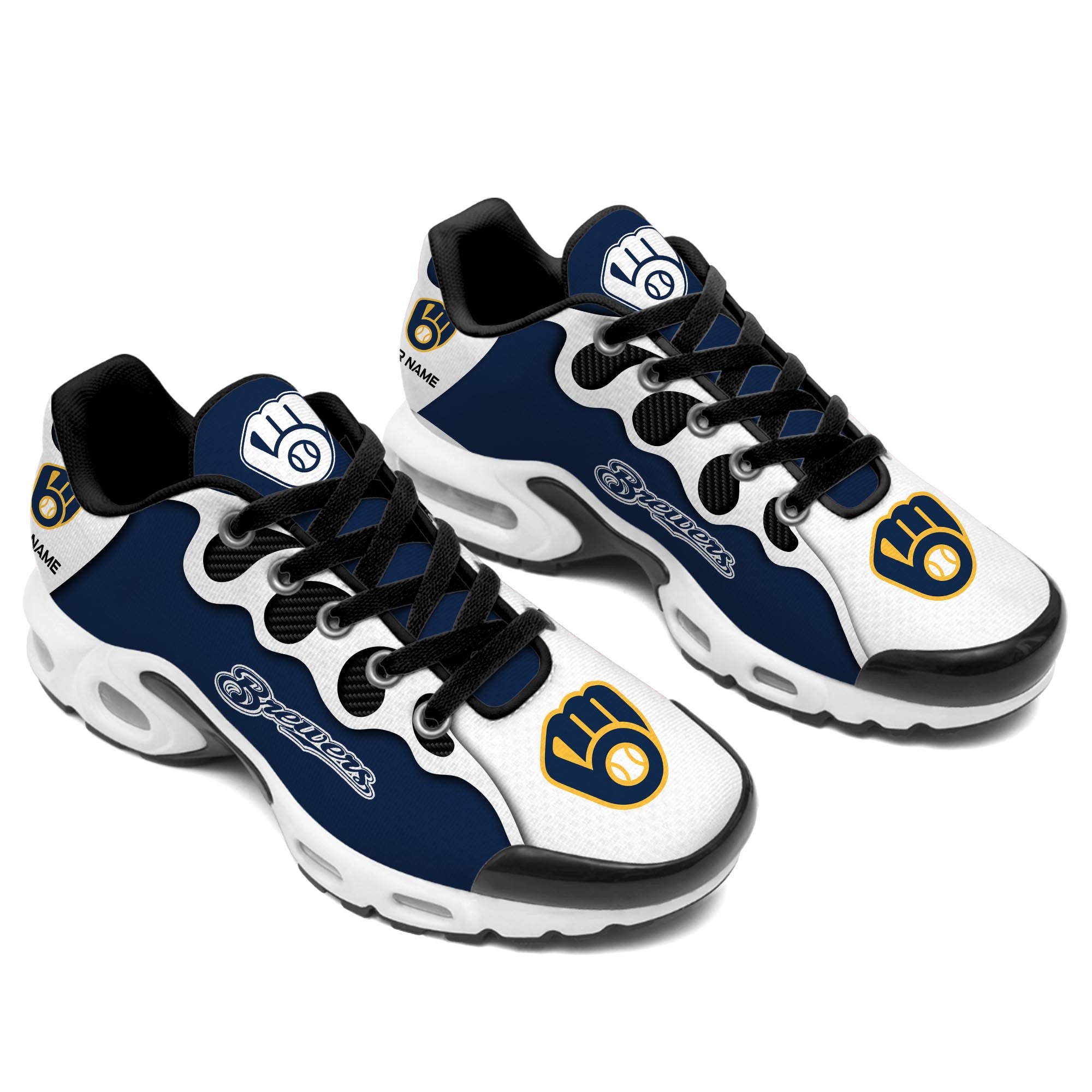 Ideafootwear Milwaukee Brewers TN Shoes Sneakers For Men And Women