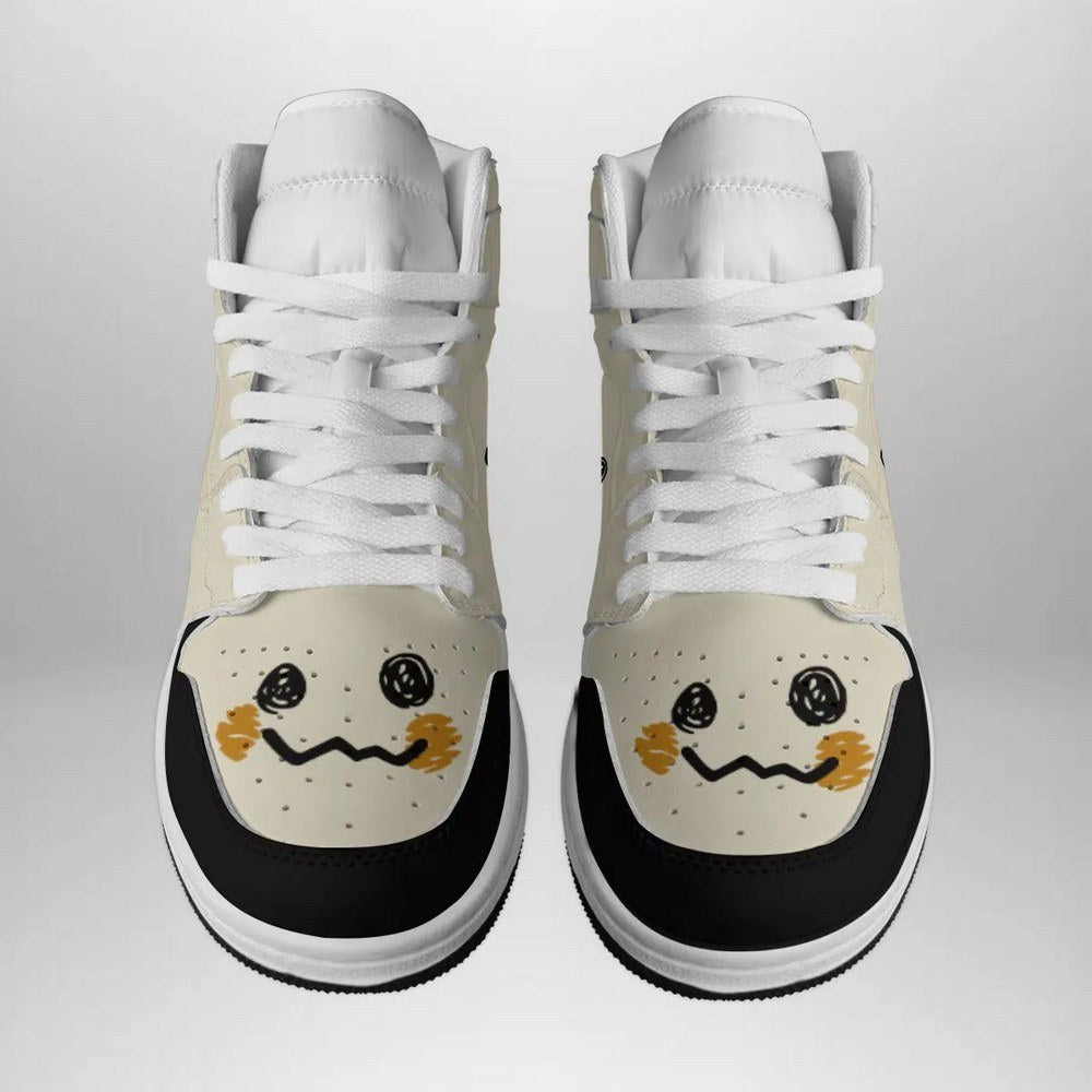 Ideafootwear Mimikyu Face Pokemon AJ1 High Sneakers Shoes For Men And Women