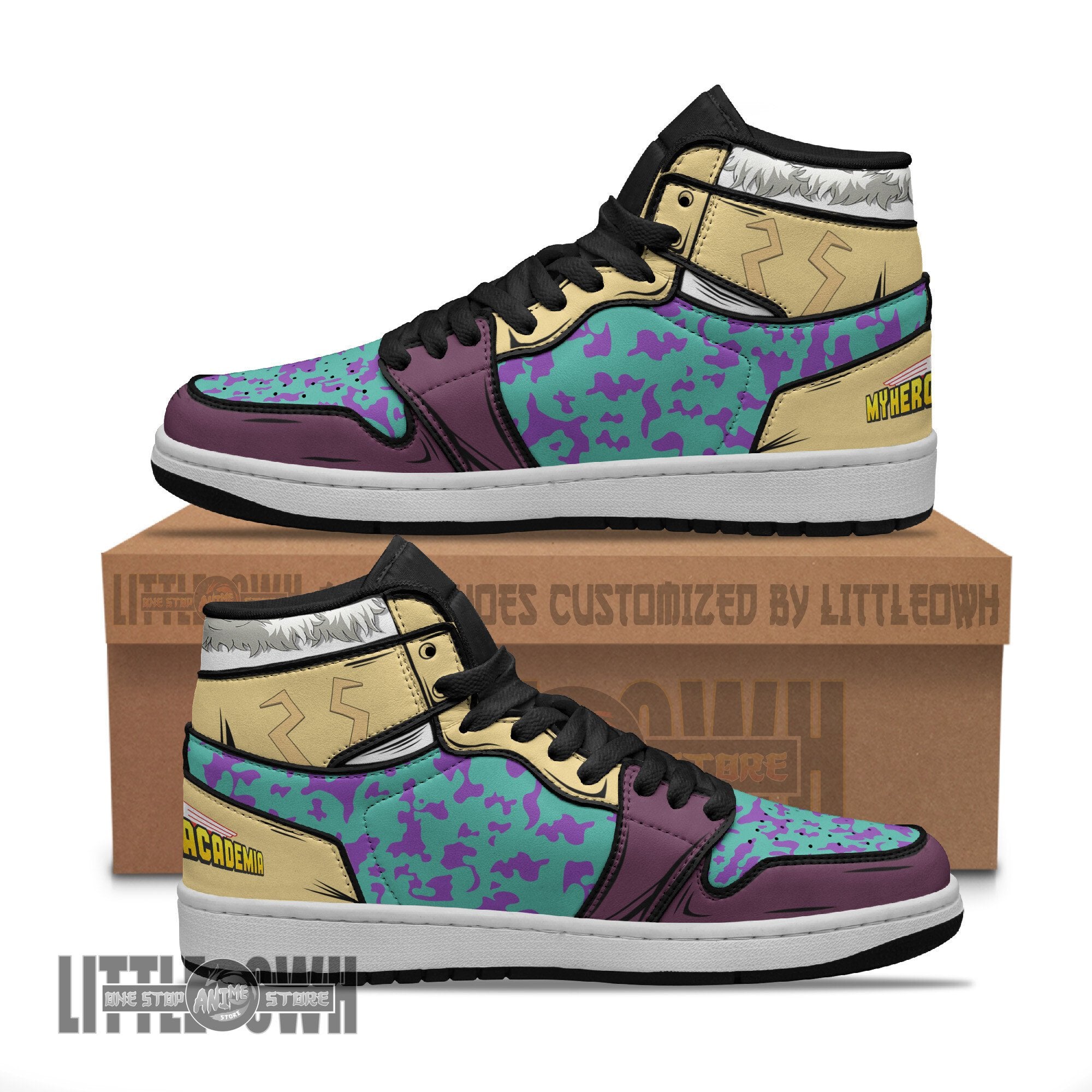 Ideafootwear Mina Ashido AJ1 High Sneakers Shoes For Men And Women
