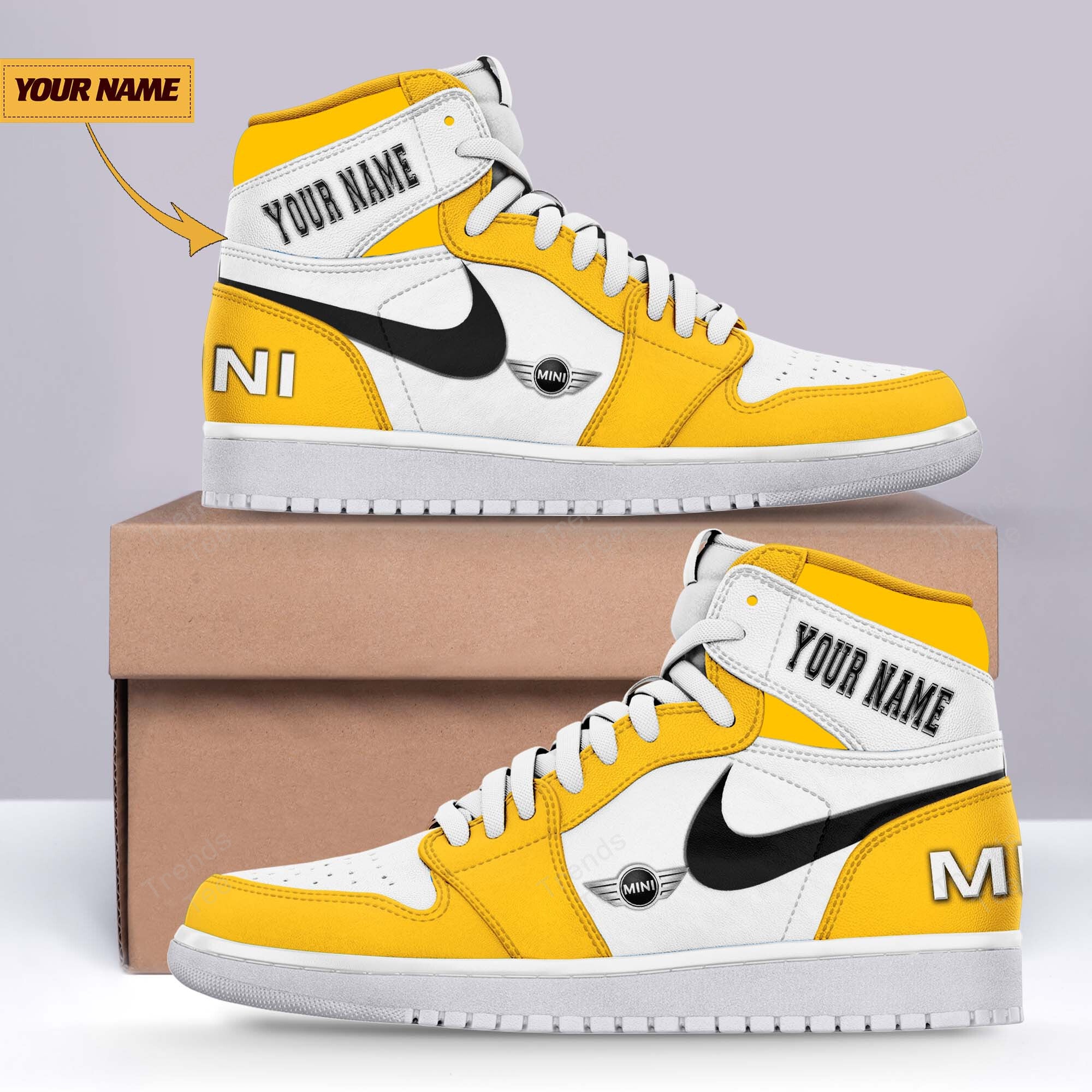 Ideafootwear Mini AJ1 High Sneakers Shoes For Men And Women