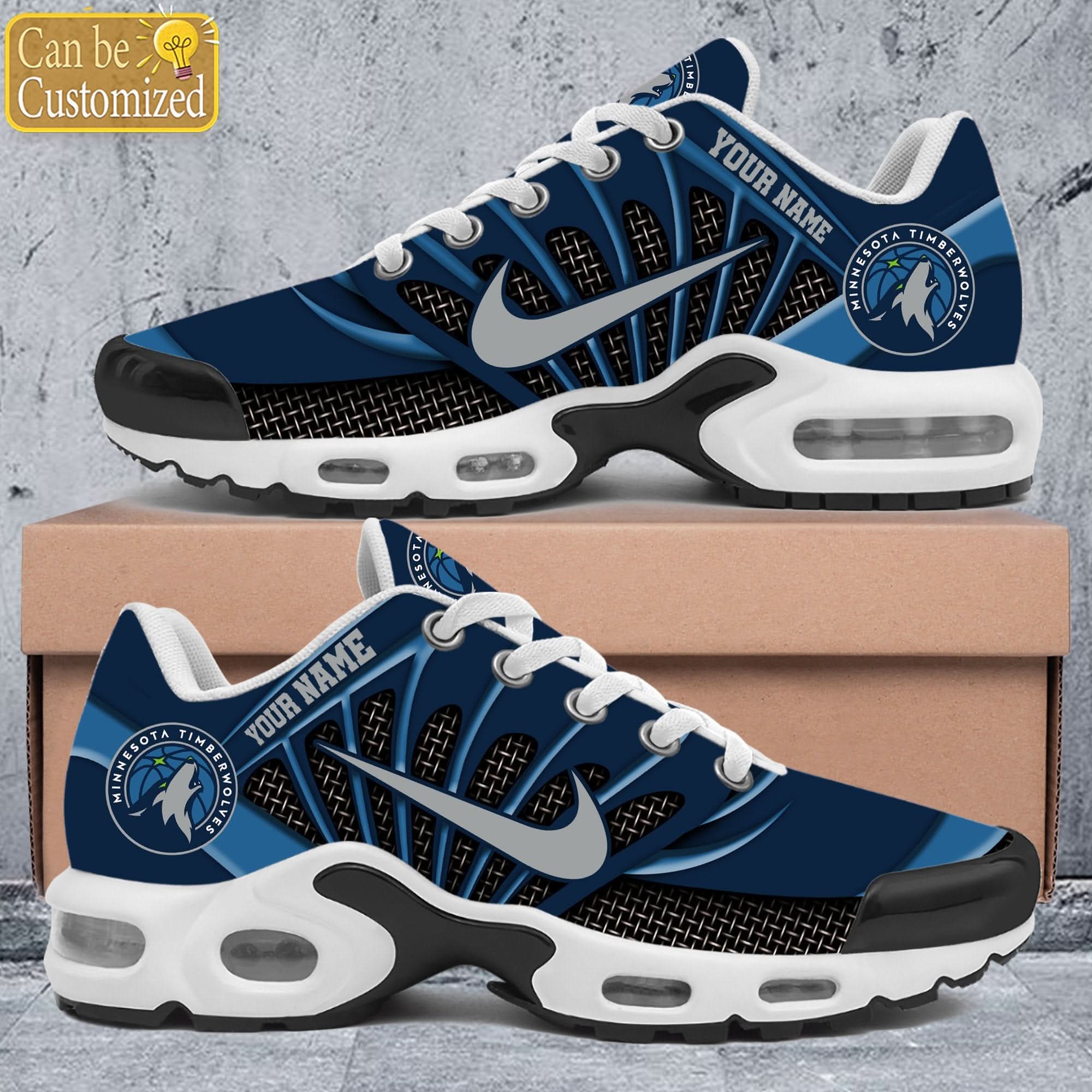 Ideafootwear Minnesota Timberwolves TN Shoes Sneakers For Men And Women