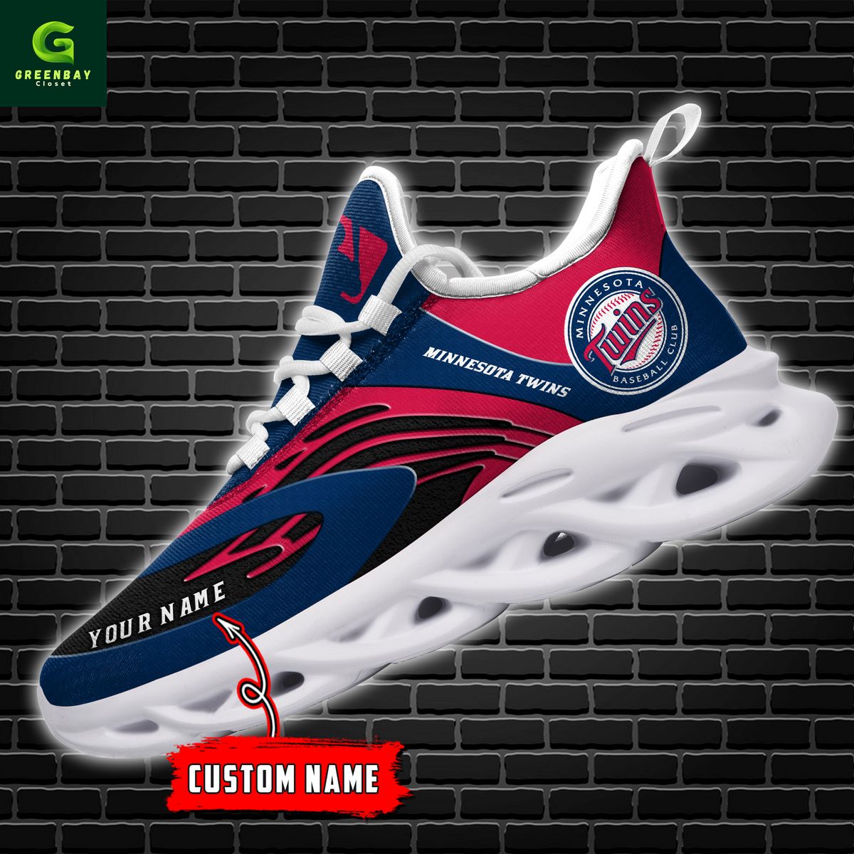 Ideafootwear Minnesota Twins Max Soul Shoes Sneakers For Men And Women