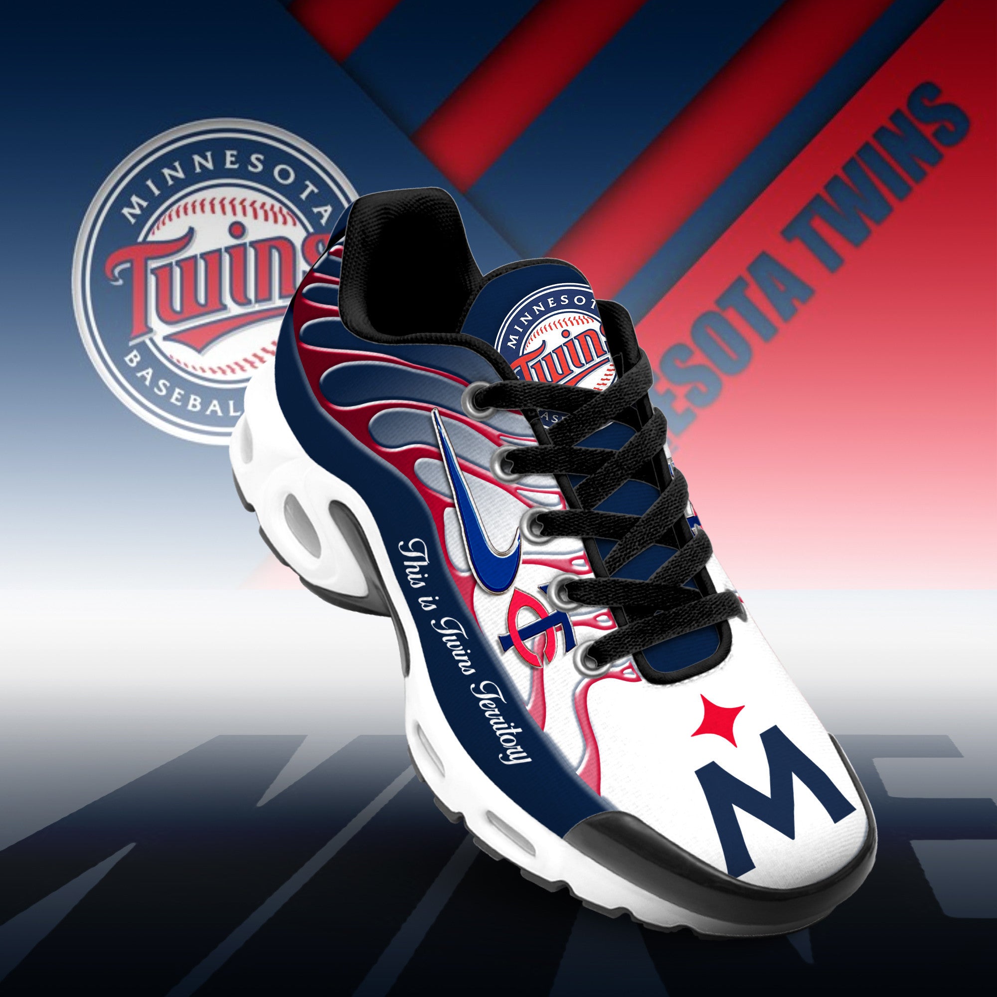 Ideafootwear Minnesota Twins TN Shoes Sneakers For Men And Women