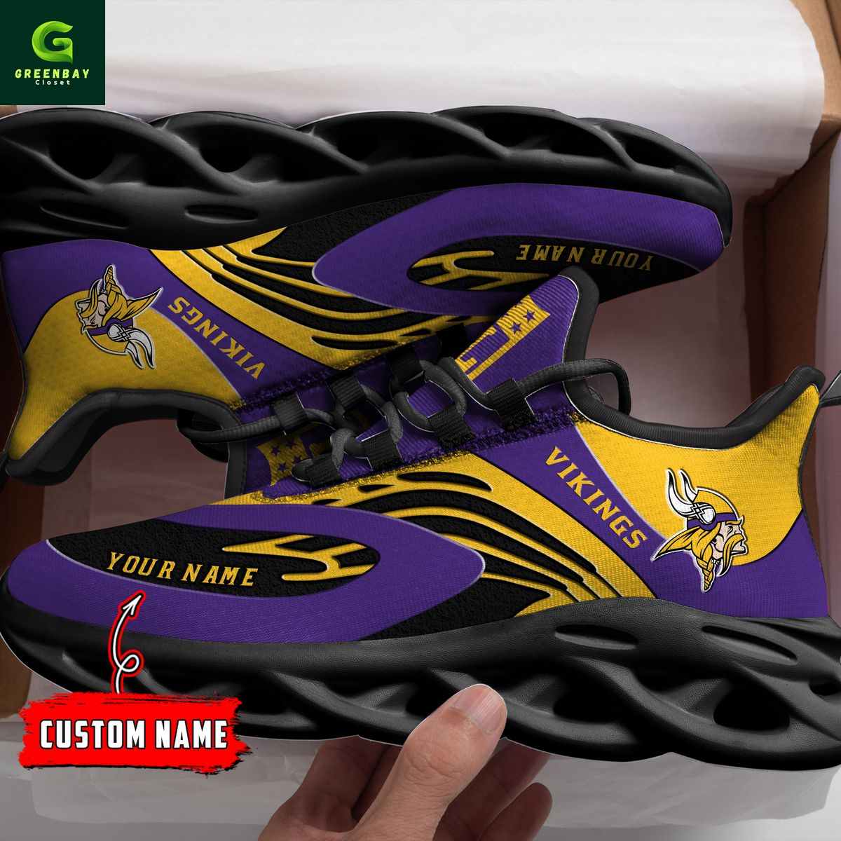 Ideafootwear Minnesota Vikings Max Soul Shoes Sneakers For Men And Women