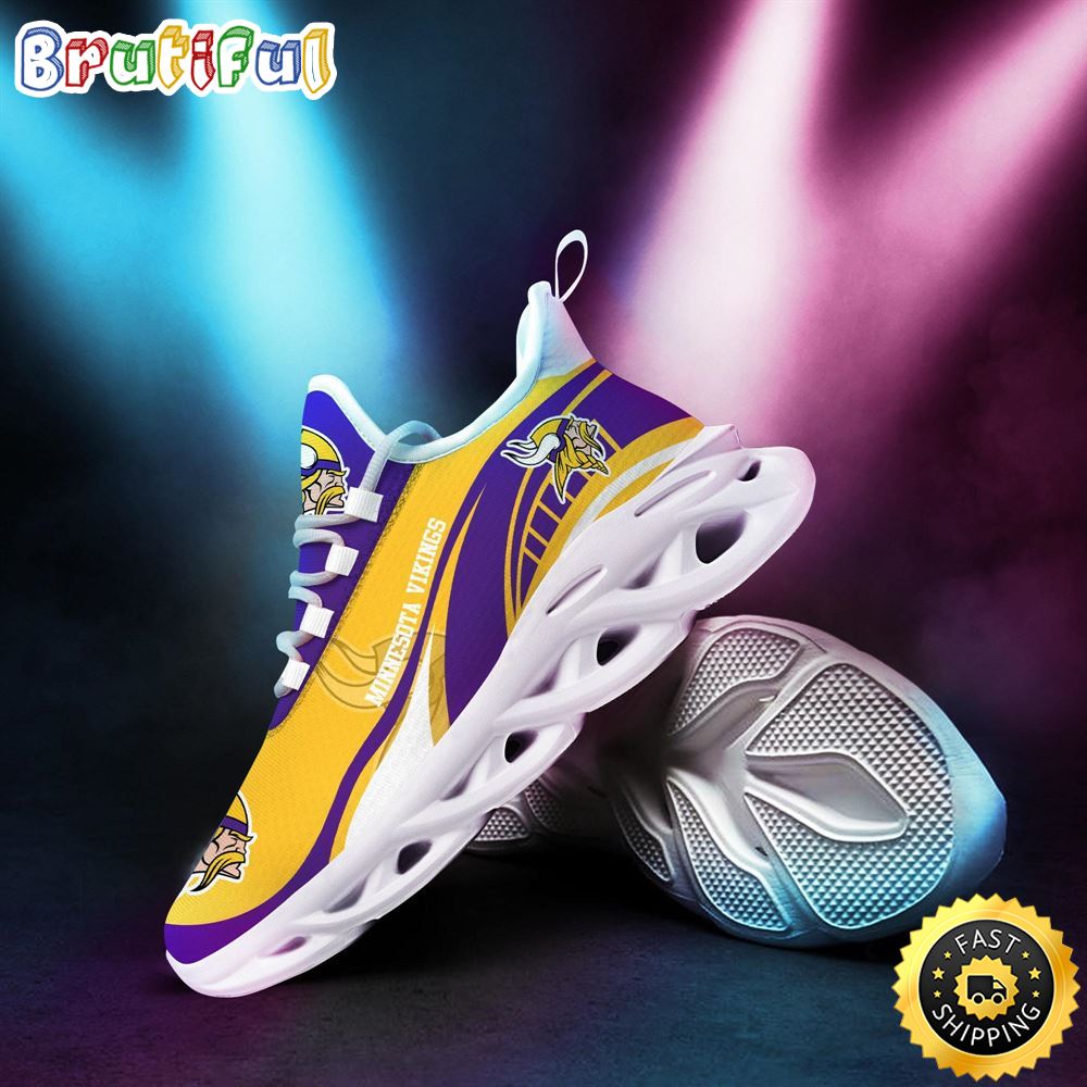 Ideafootwear Minnesota Vikings Max Soul Shoes Sneakers For Men And Women